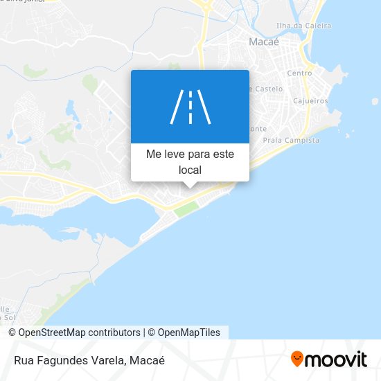 Rua Fagundes Varela mapa