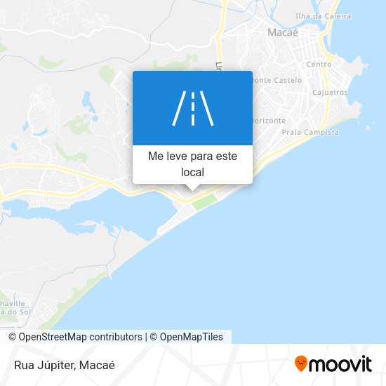 Rua Júpiter mapa