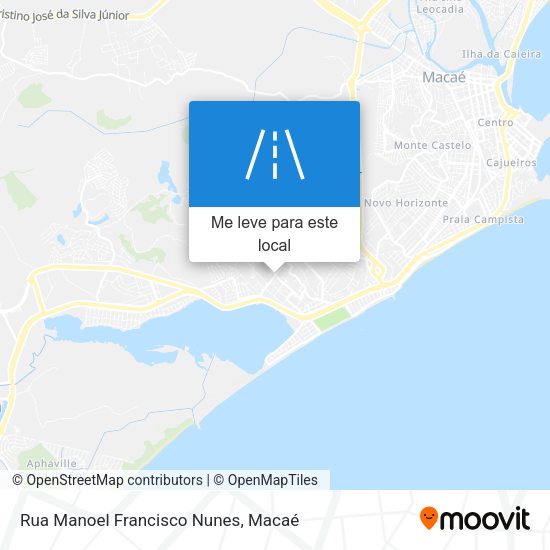Rua Manoel Francisco Nunes mapa