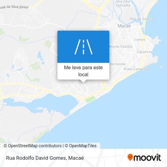Rua Rodolfo David Gomes mapa
