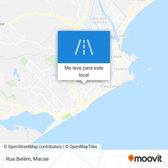 Rua Belém mapa