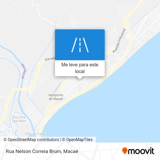 Rua Nelson Correia Brum mapa