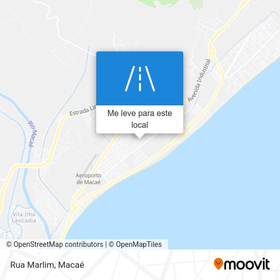 Rua Marlim mapa