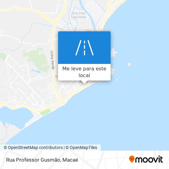 Rua Professor Gusmão mapa
