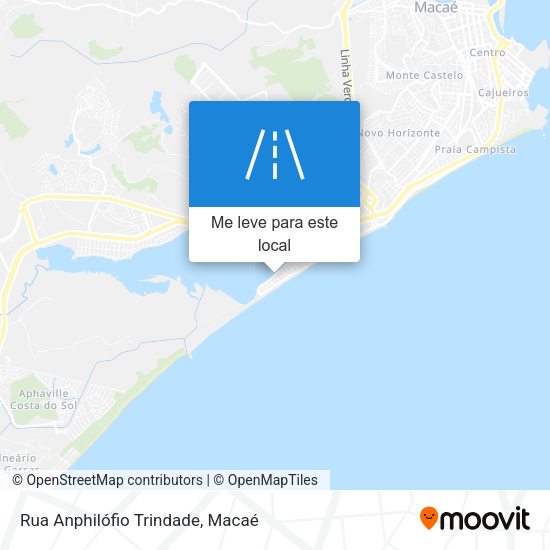 Rua Anphilófio Trindade mapa