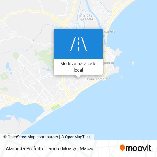 Alameda Prefeito Cláudio Moacyr mapa