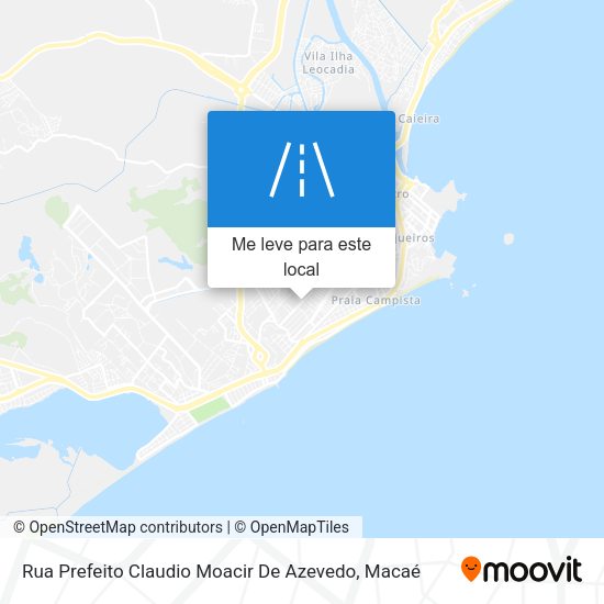 Rua Prefeito Claudio Moacir De Azevedo mapa