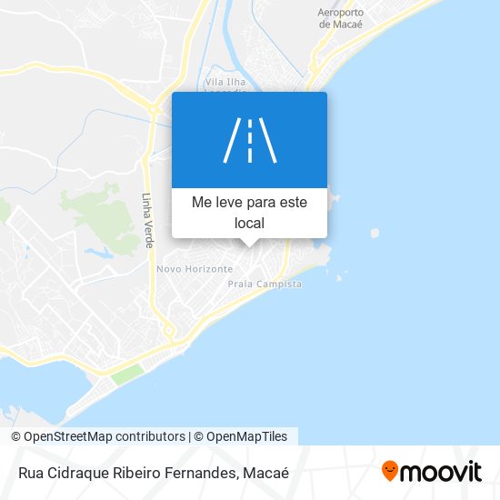 Rua Cidraque Ribeiro Fernandes mapa