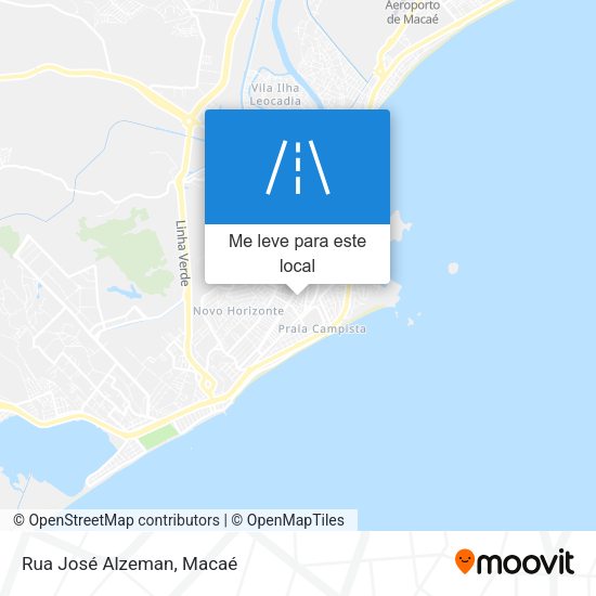 Rua José Alzeman mapa