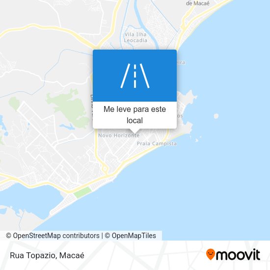 Rua Topazio mapa