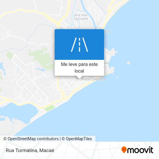 Rua Turmalina mapa