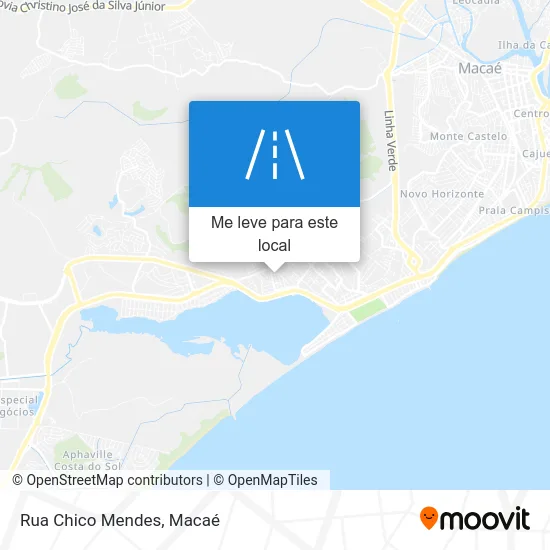 Rua Chico Mendes mapa