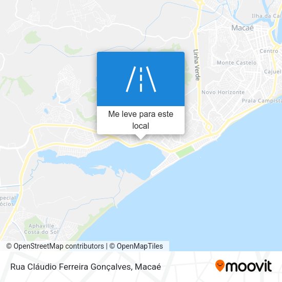 Rua Cláudio Ferreira Gonçalves mapa