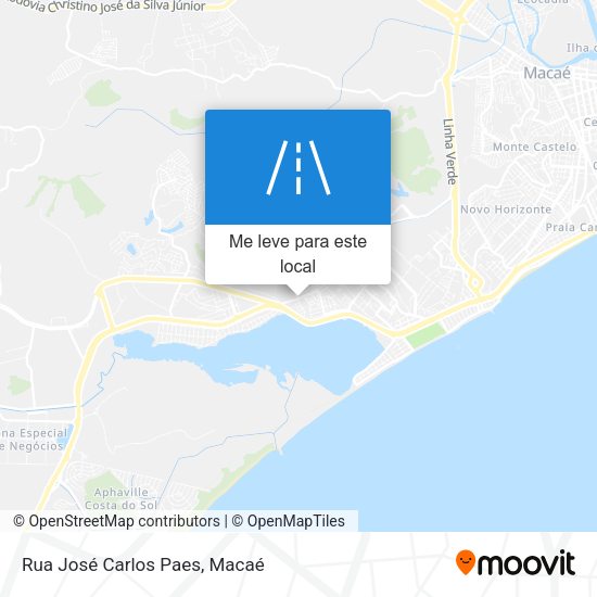 Rua José Carlos Paes mapa