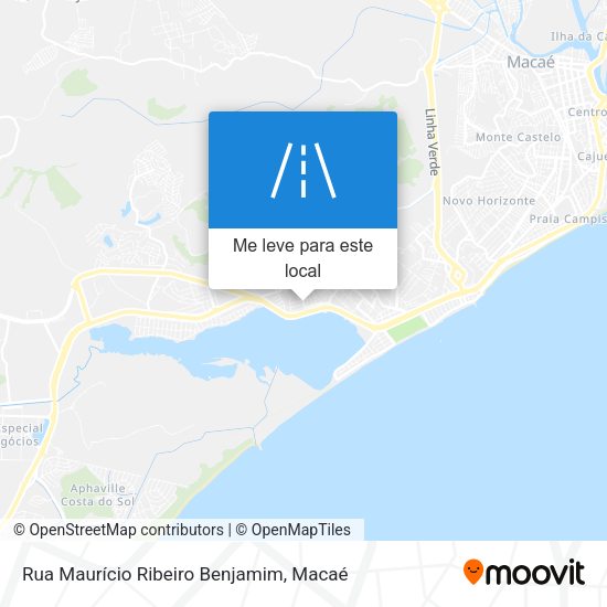 Rua Maurício Ribeiro Benjamim mapa