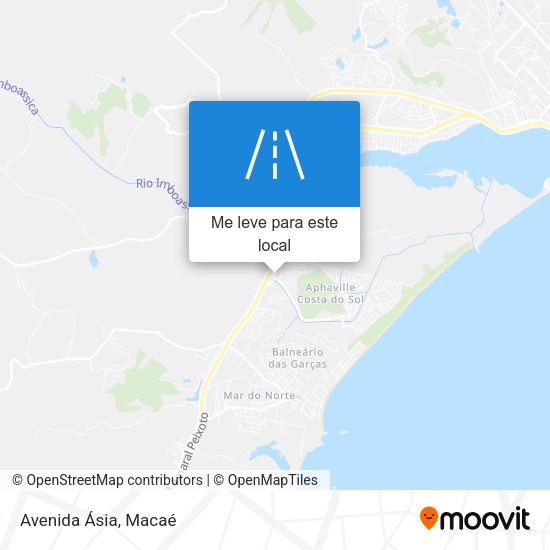 Avenida Ásia mapa
