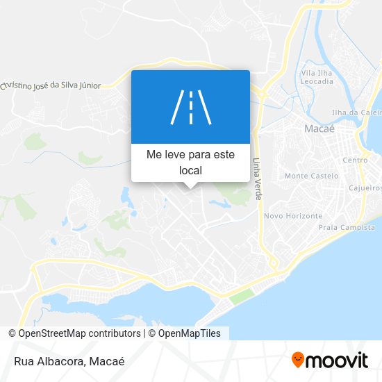 Rua Albacora mapa