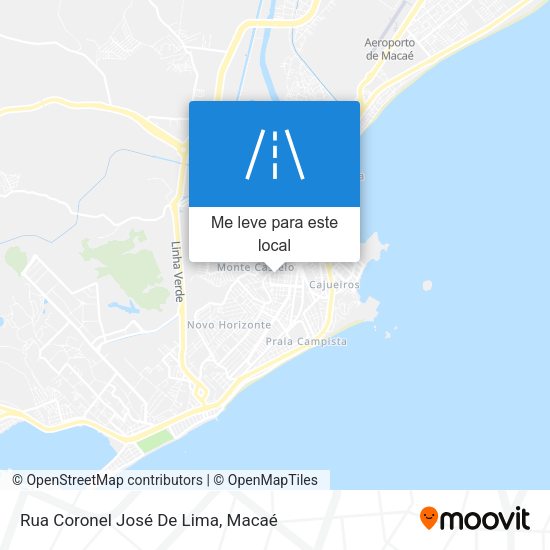 Rua Coronel José De Lima mapa