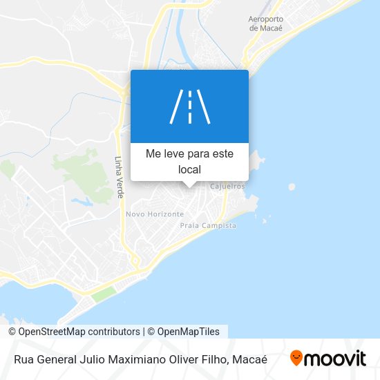 Rua General Julio Maximiano Oliver Filho mapa