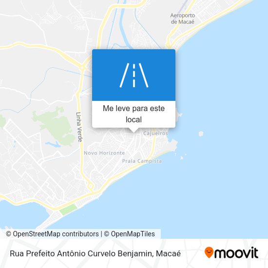 Rua Prefeito Antônio Curvelo Benjamin mapa