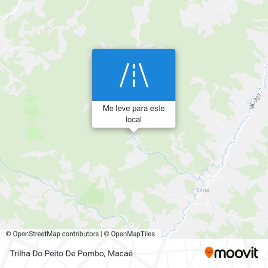Trilha Do Peito De Pombo mapa