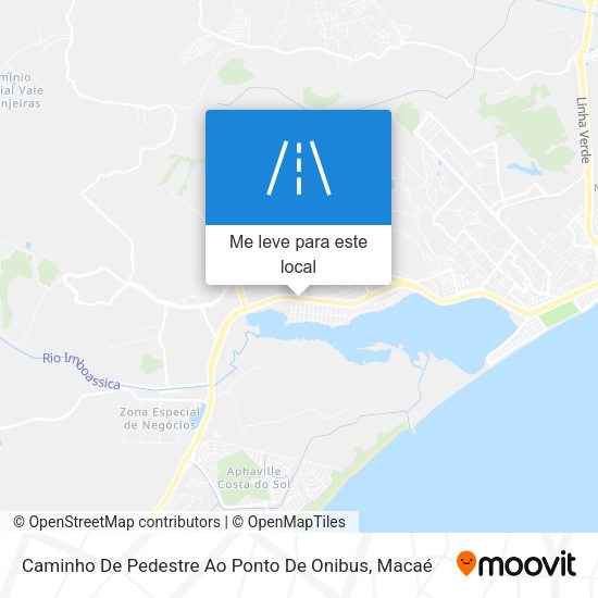 Caminho De Pedestre Ao Ponto De Onibus mapa