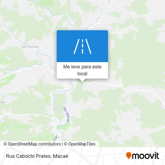 Rua Caboclo Prates mapa