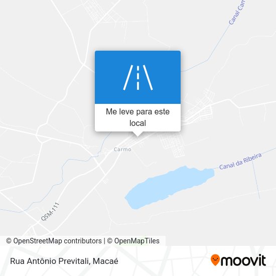 Rua Antônio Previtali mapa