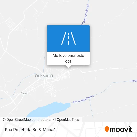 Rua Projetada Bc-3 mapa