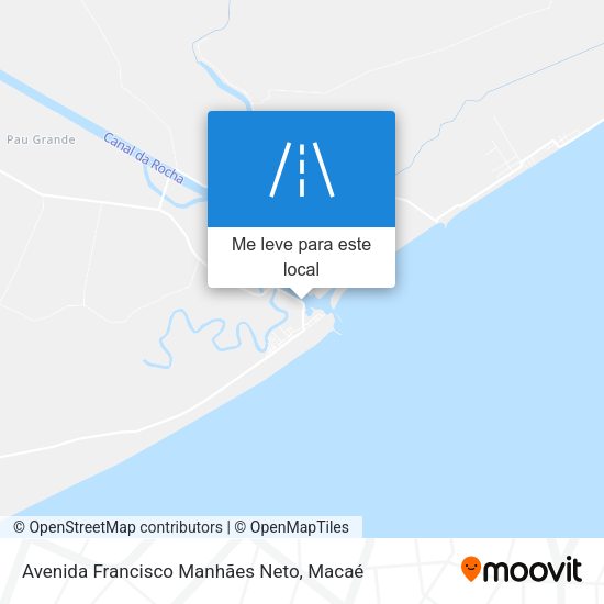Avenida Francisco Manhães Neto mapa