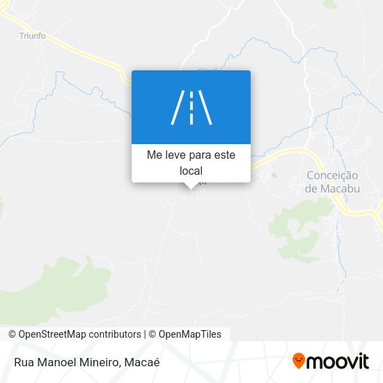 Rua Manoel Mineiro mapa