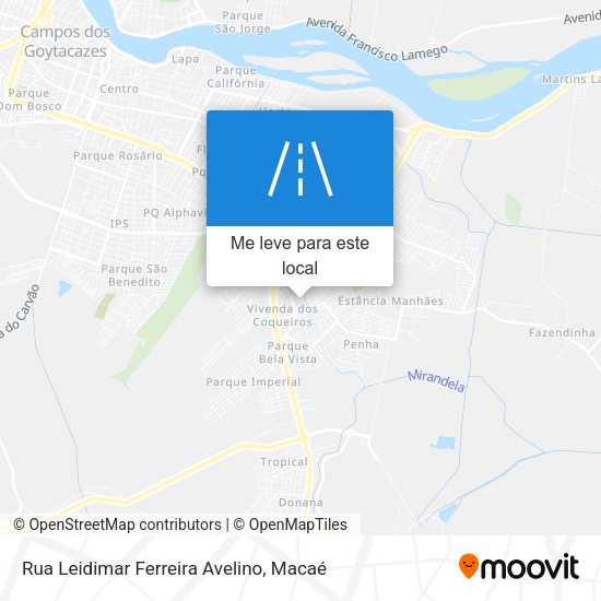 Rua Leidimar Ferreira Avelino mapa