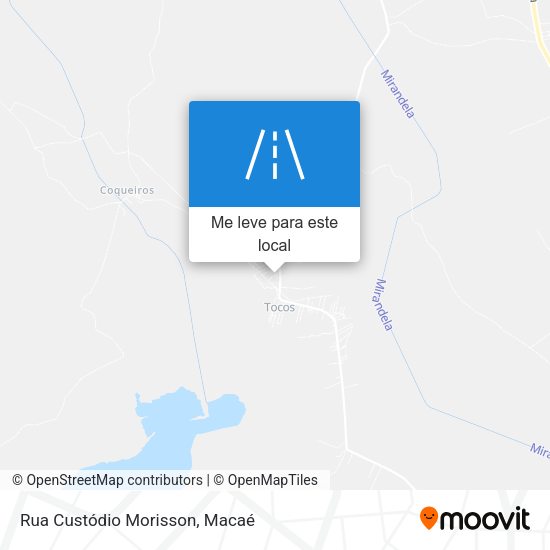 Rua Custódio Morisson mapa