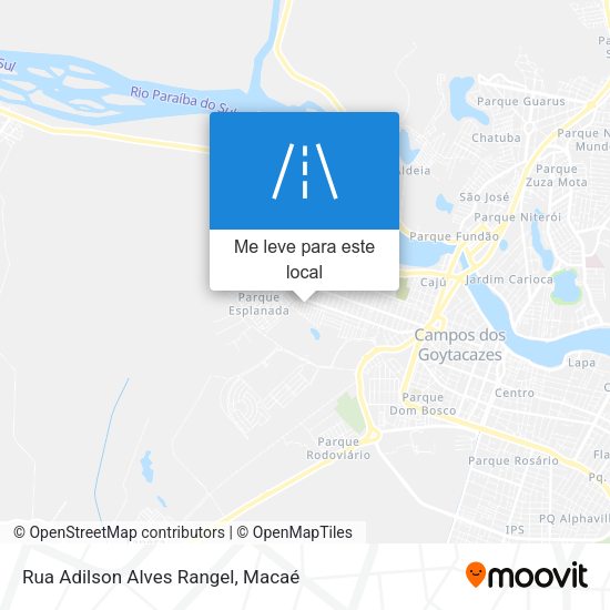 Rua Adilson Alves Rangel mapa