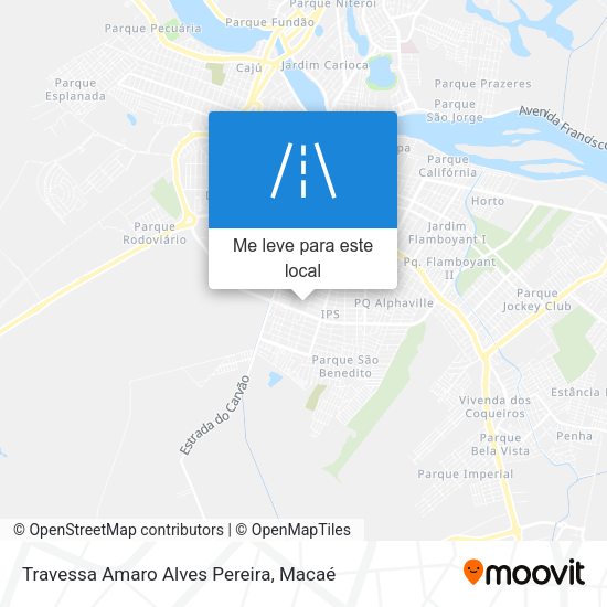 Travessa Amaro Alves Pereira mapa