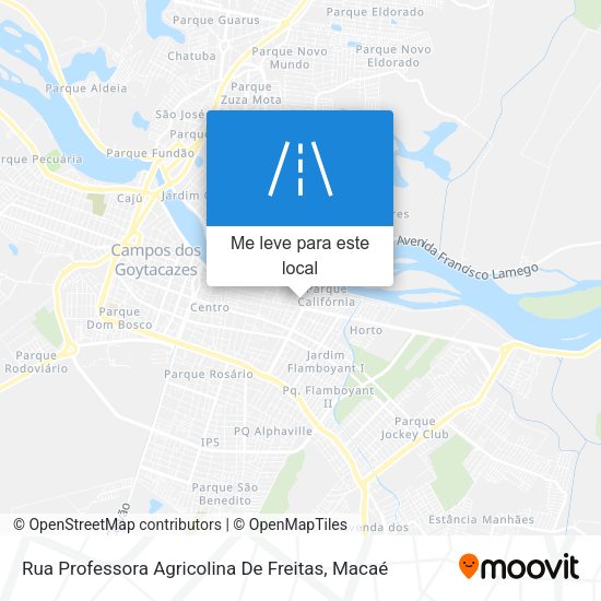 Rua Professora Agricolina De Freitas mapa