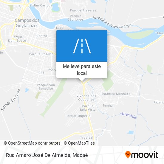 Rua Amaro José De Almeida mapa