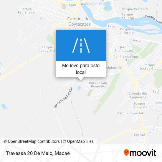 Travessa 20 De Maio mapa