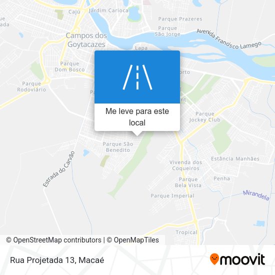 Rua Projetada 13 mapa