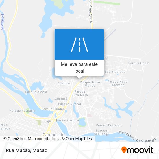 Rua Macaé mapa