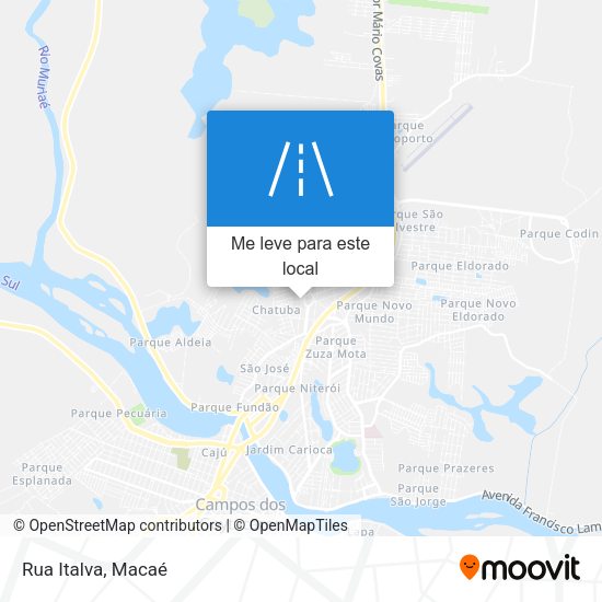 Rua Italva mapa