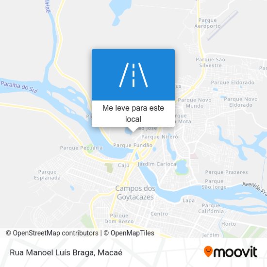 Rua Manoel Luís Braga mapa