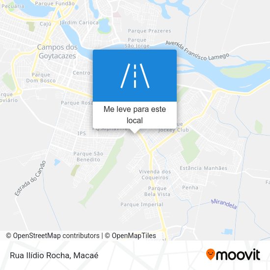 Rua Ilídio Rocha mapa