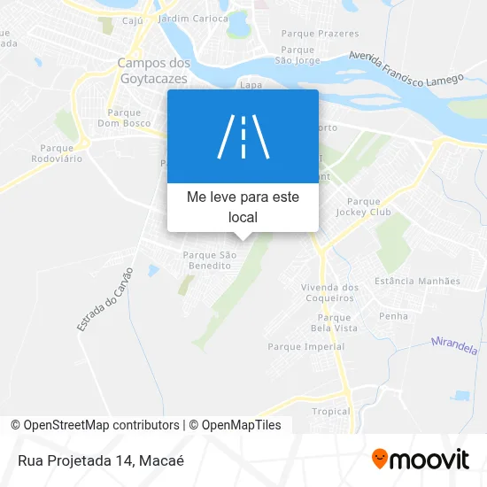 Rua Projetada 14 mapa
