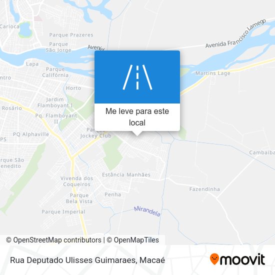 Rua Deputado Ulisses Guimaraes mapa