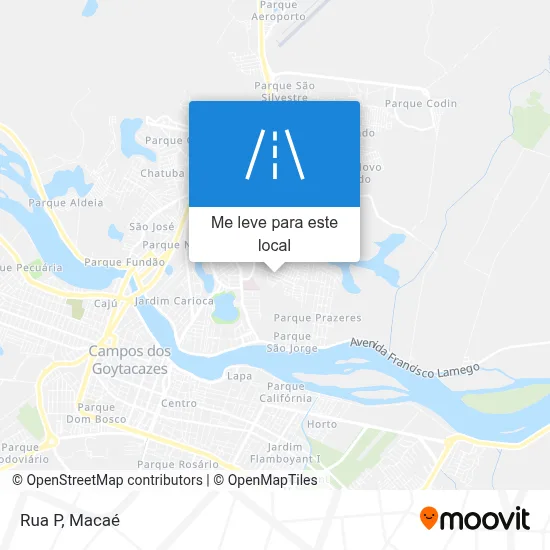 Rua P mapa