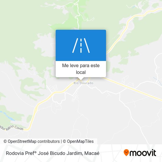 Rodovia Prefº José Bicudo Jardim mapa