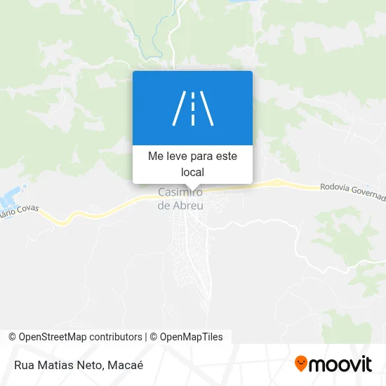 Rua Matias Neto mapa