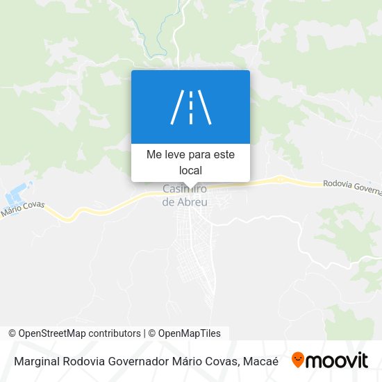 Marginal Rodovia Governador Mário Covas mapa