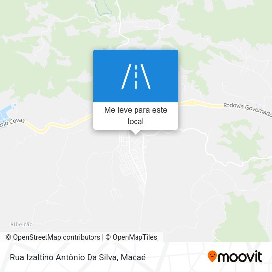 Rua Izaltino Antônio Da Silva mapa
